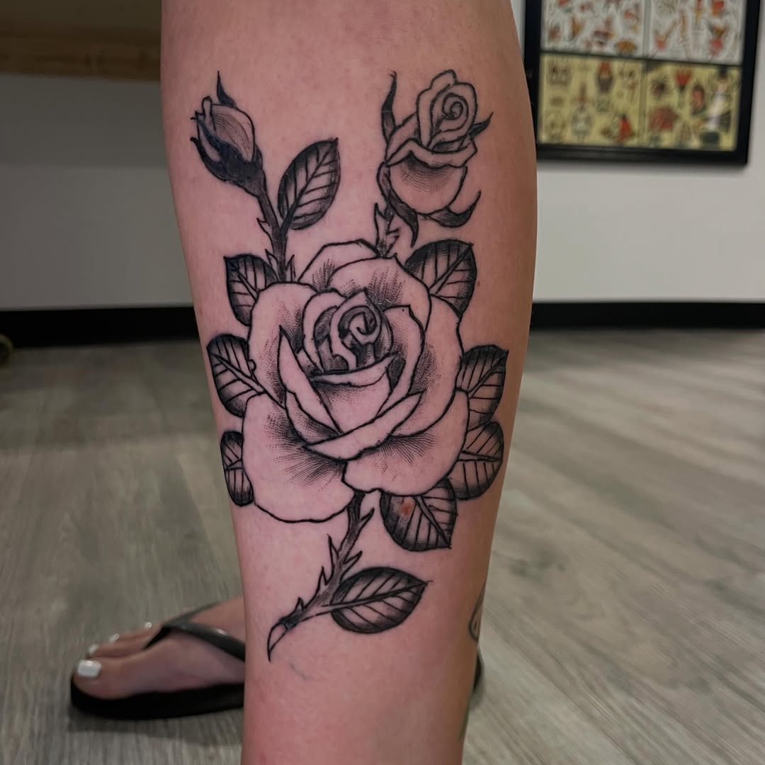 Tattoo by @creepercasimir — black_and_grey, illustrative