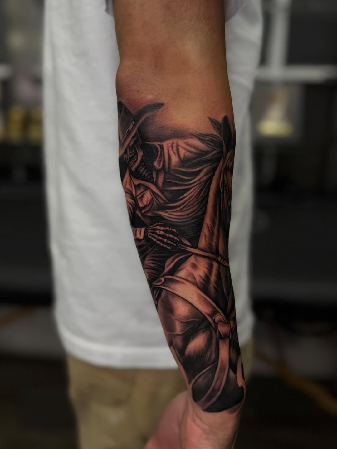 Tattoo by @_lostats_ — realism, dark_realism