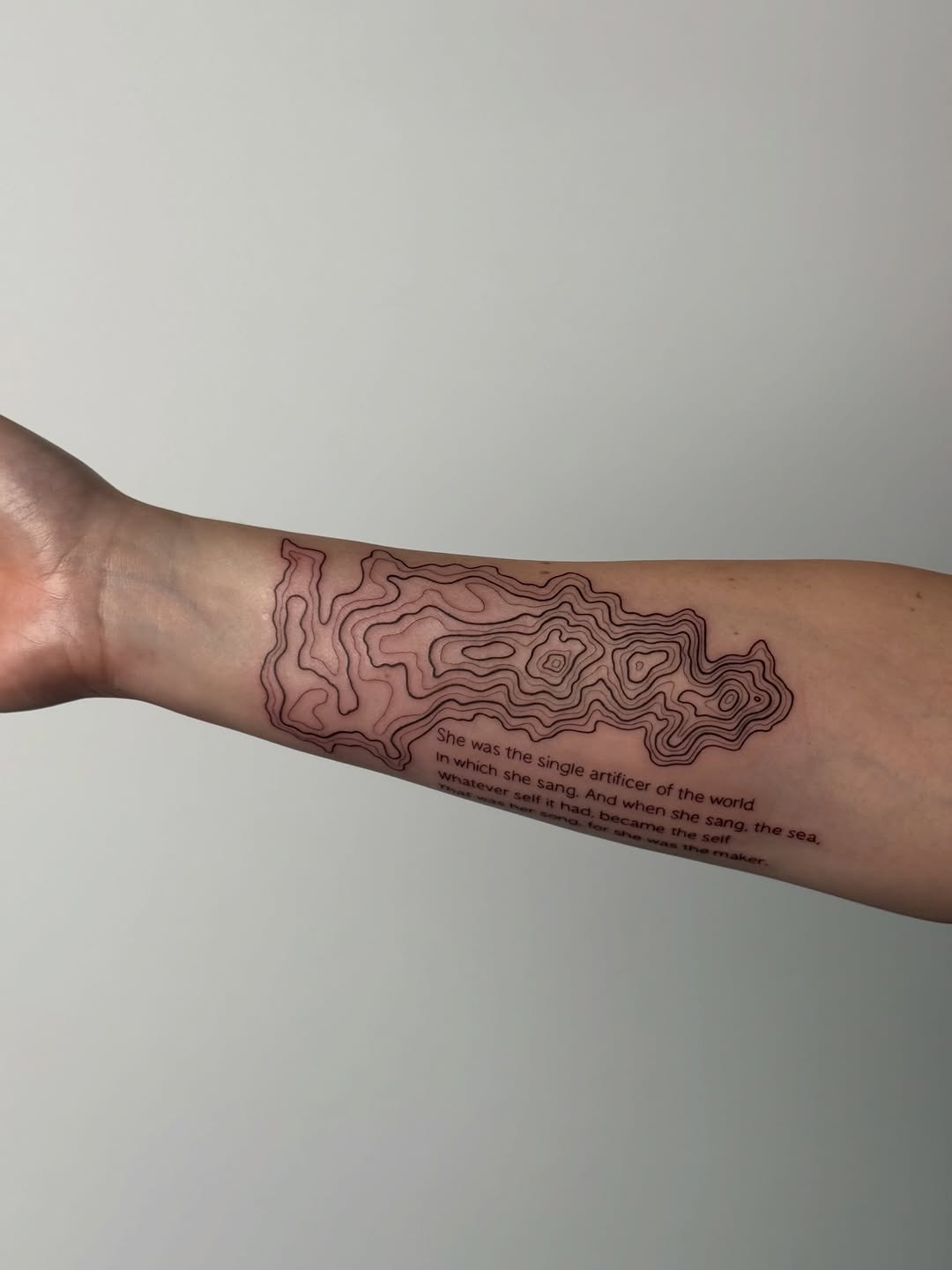Tattoo by @whiskietattoos โ fine_line, lettering_script