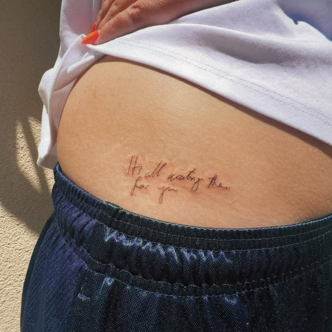 Tattoo by @styles.bykyles — fine_line, lettering_script
