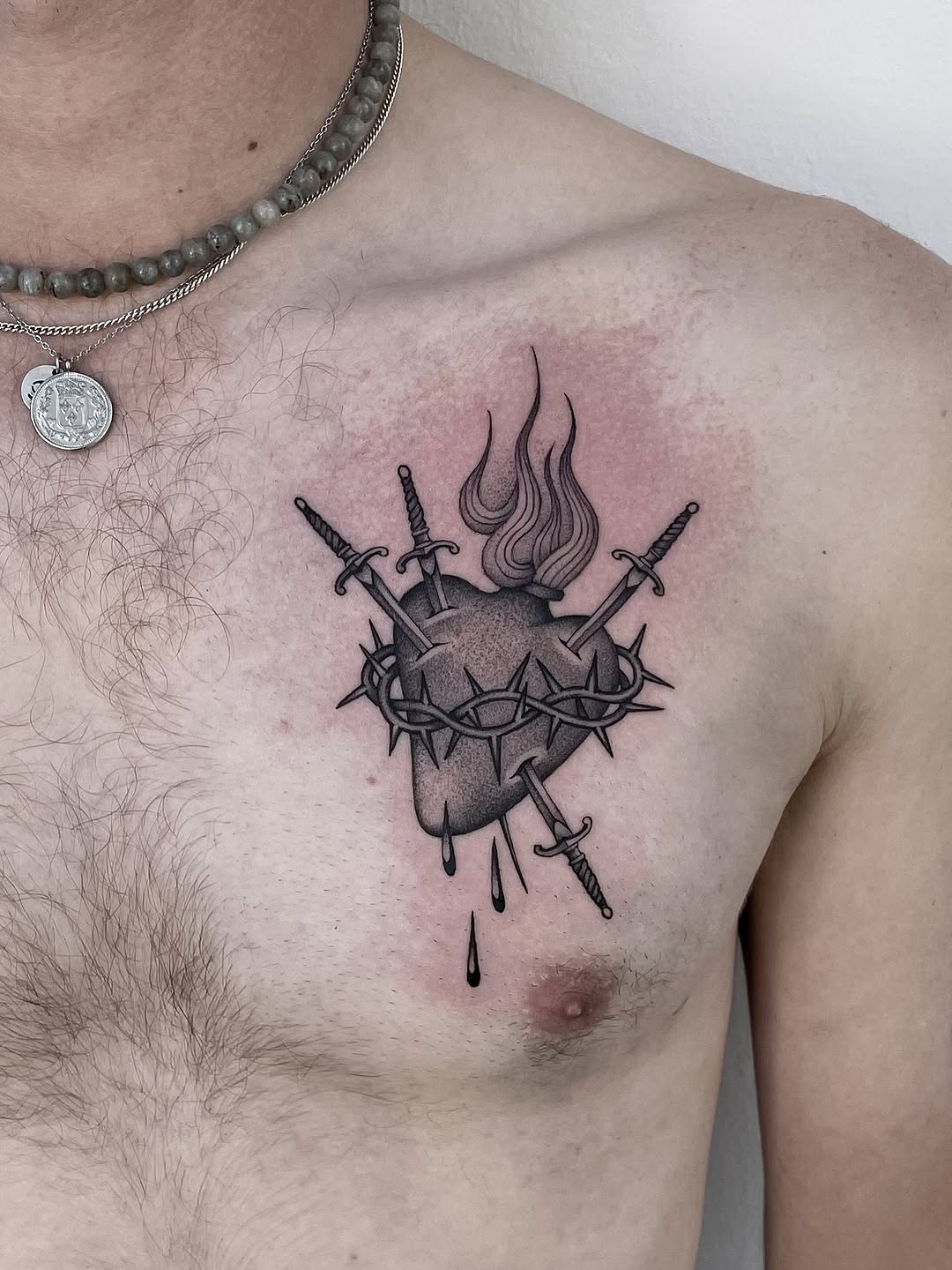 Tattoo by @bradtattoos_ — black_and_grey, chicano