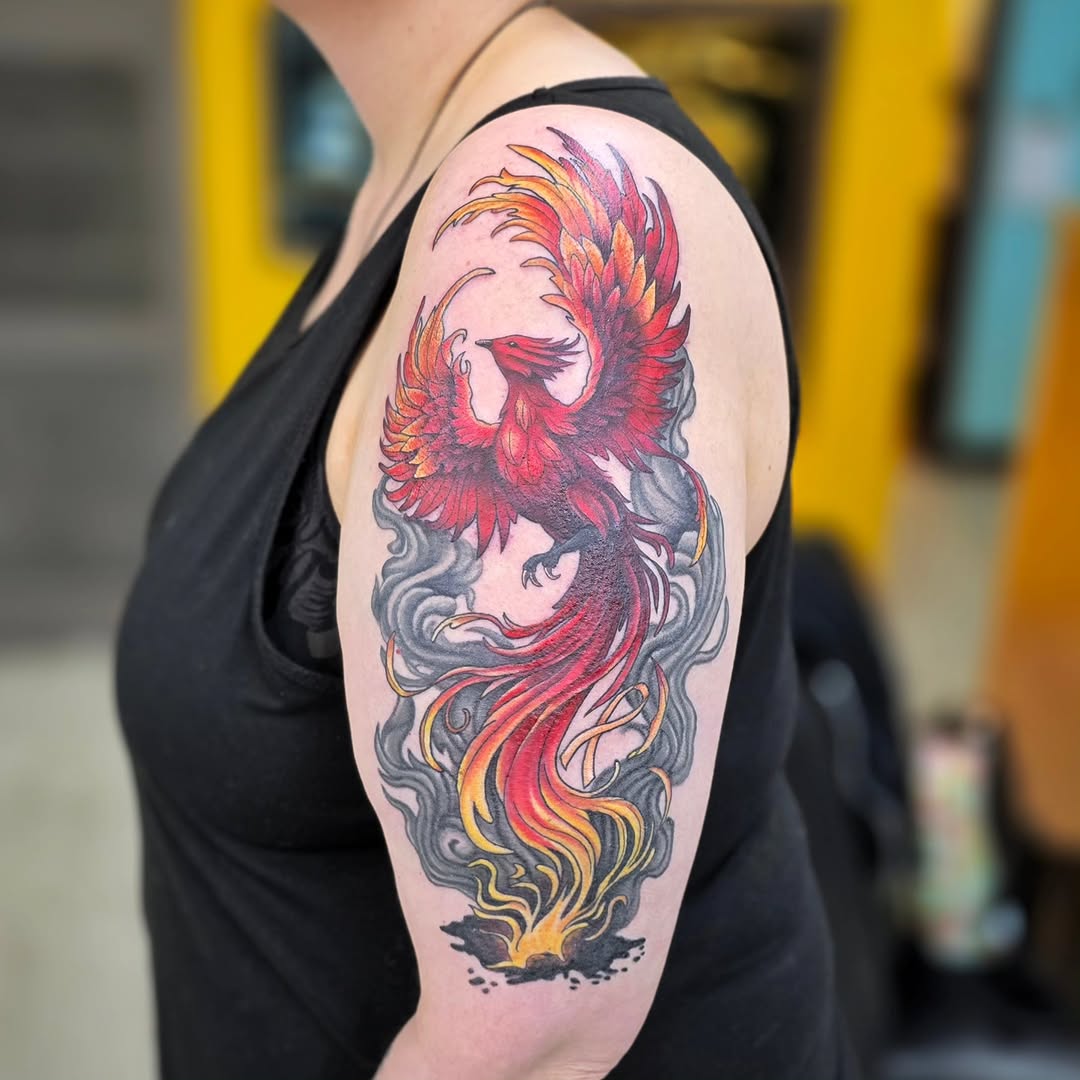 Tattoo by @jordanna_pearl — realism, trash_polka
