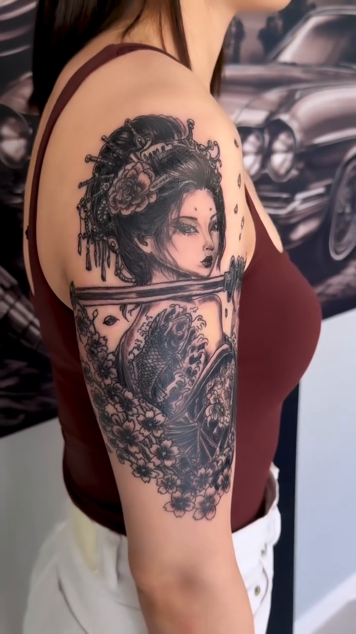 Tattoo by @503_tattoo_piercing — japanese_irezumi, black_and_grey