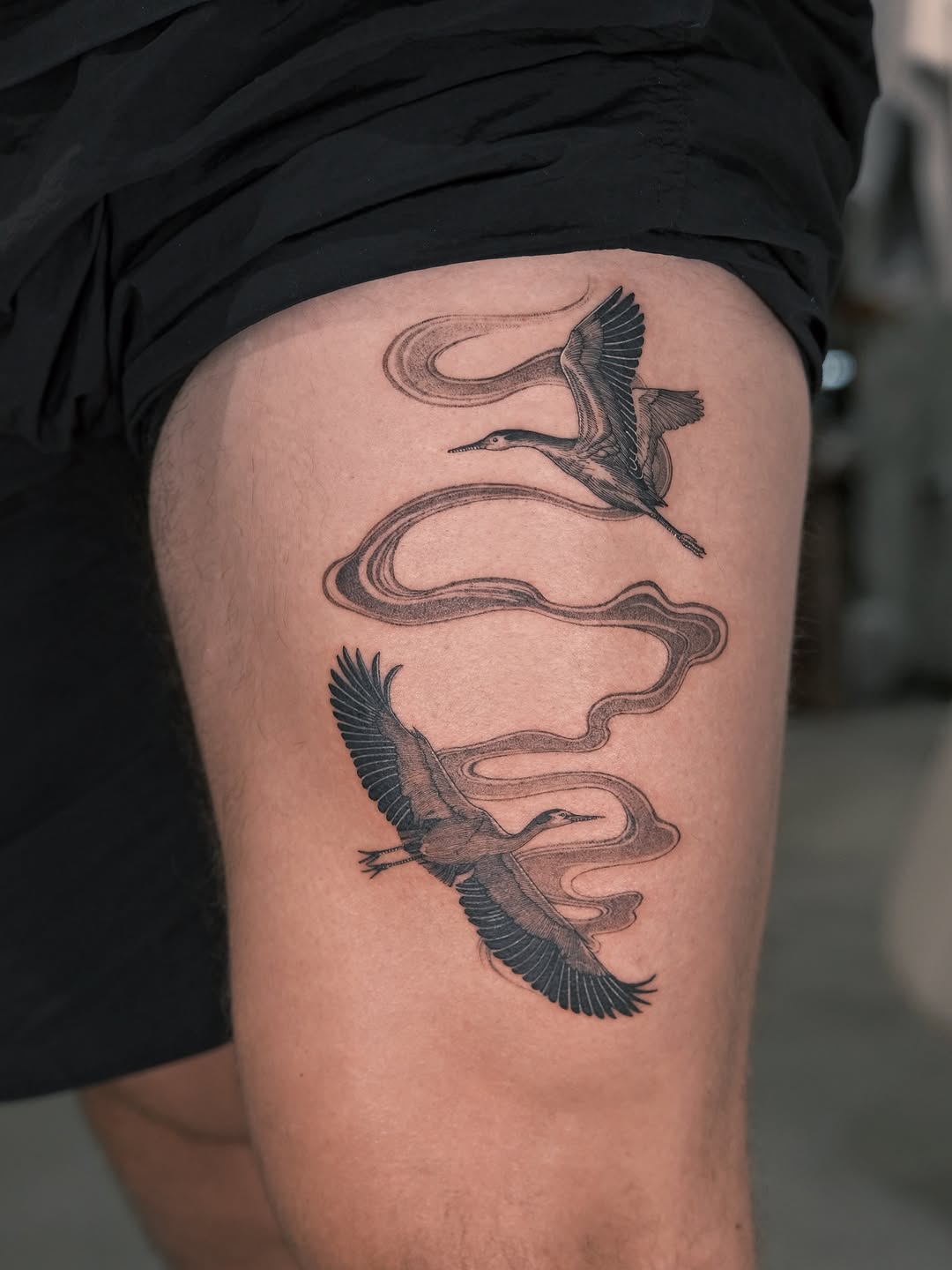 Tattoo by @choseung.ink — illustrative, black_and_grey