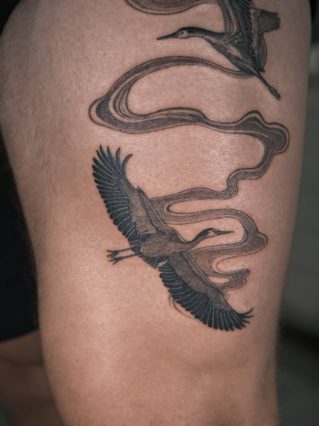 Tattoo by @choseung.ink — illustrative, black_and_grey