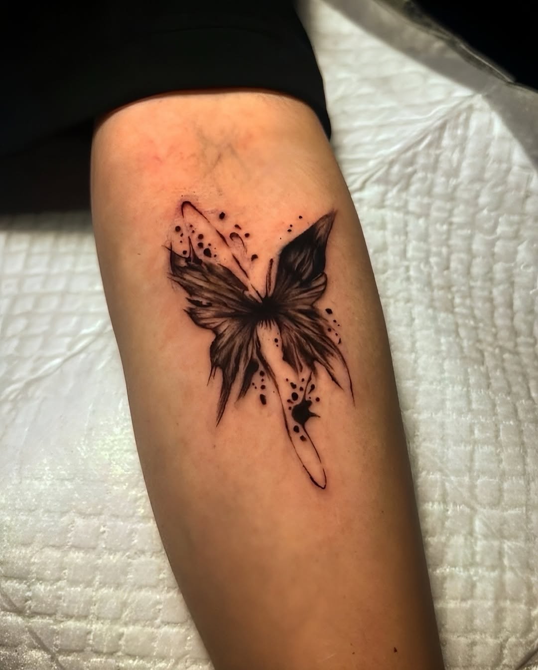 Tattoo by @h.tattooer_ — black_and_grey, trash_polka