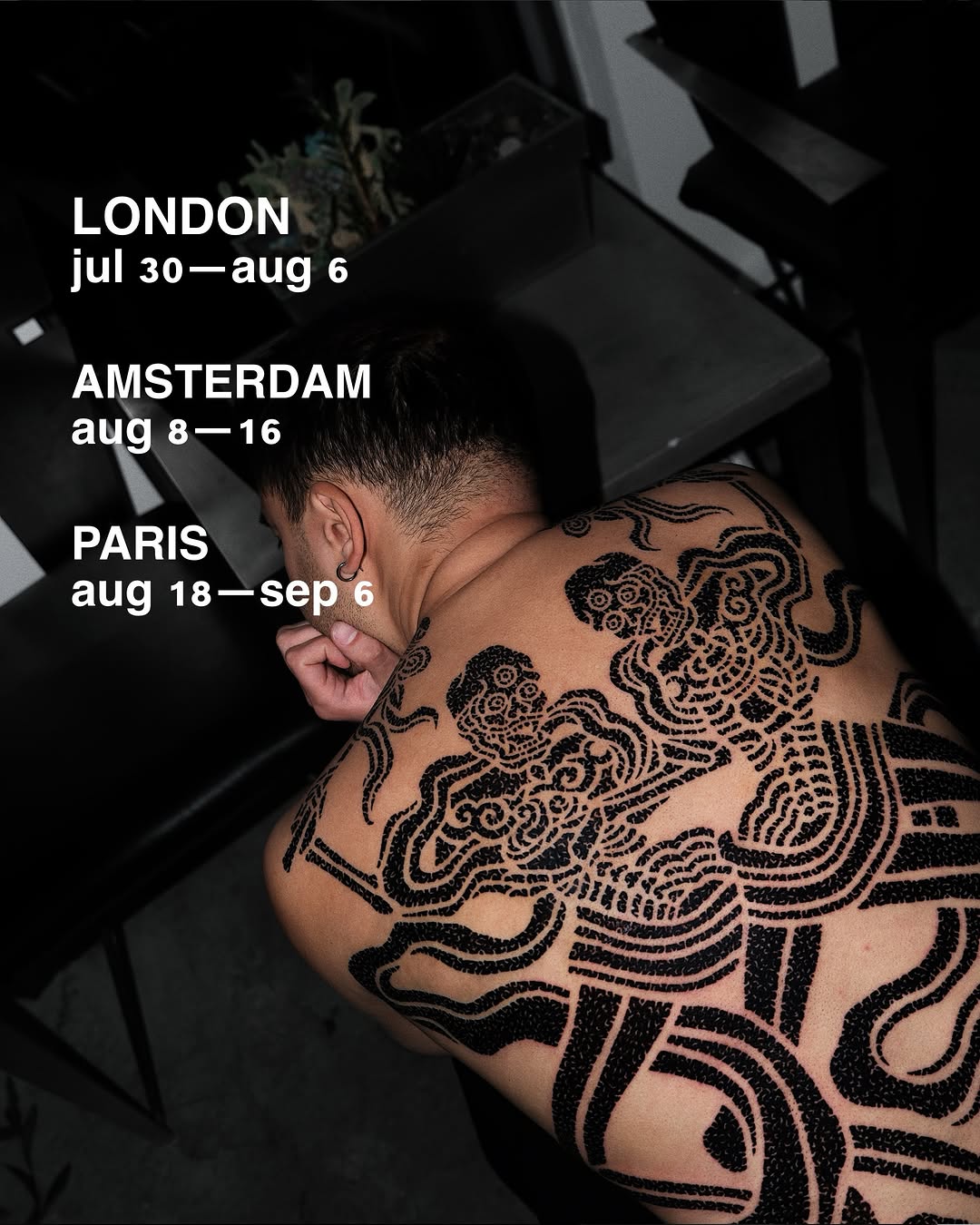 Tattoo by @mooromooropiece — blackwork, dotwork