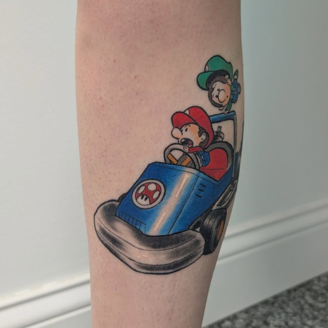 Tattoo by @_breezy.blue_ — new_school, anime
