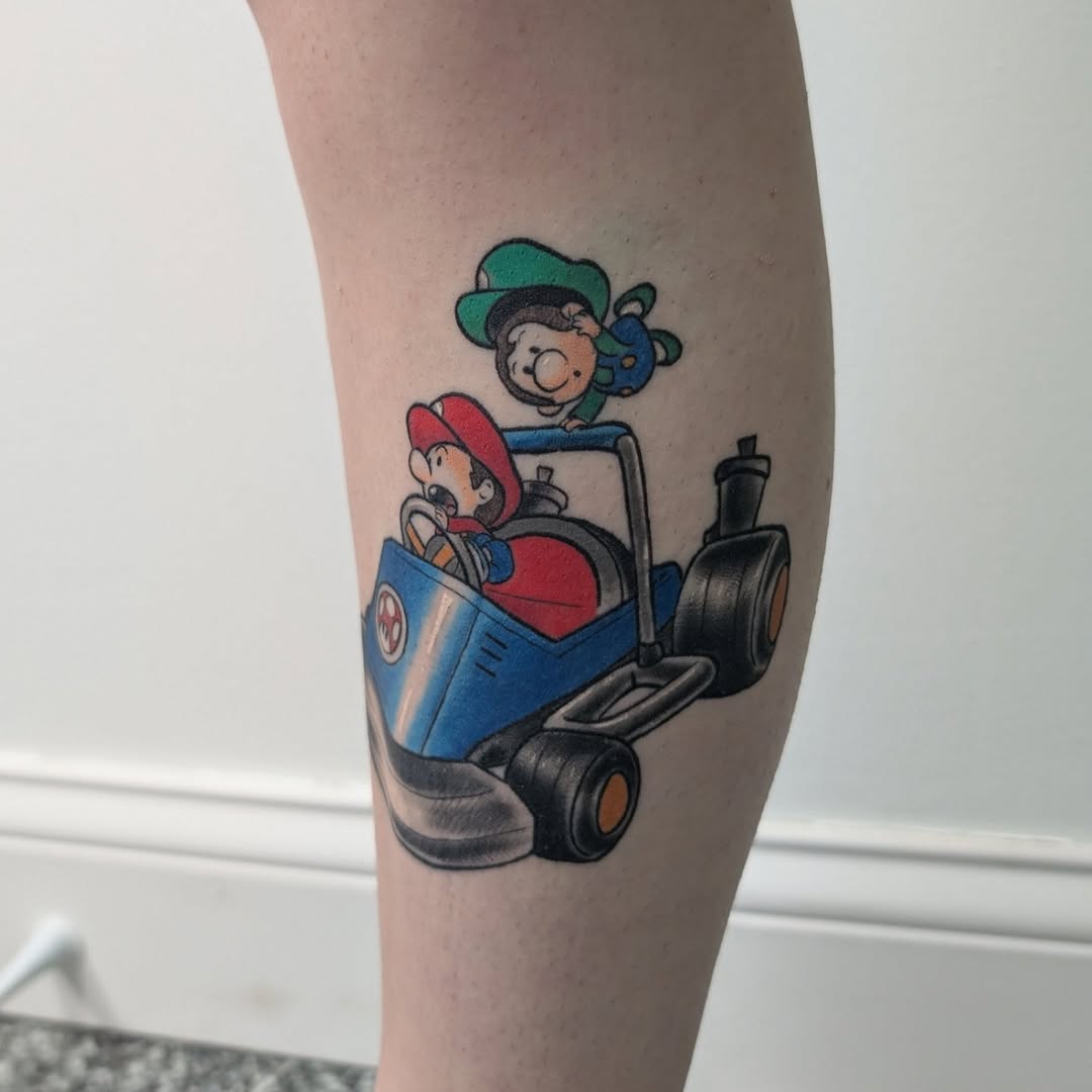 Tattoo by @_breezy.blue_ — new_school, anime
