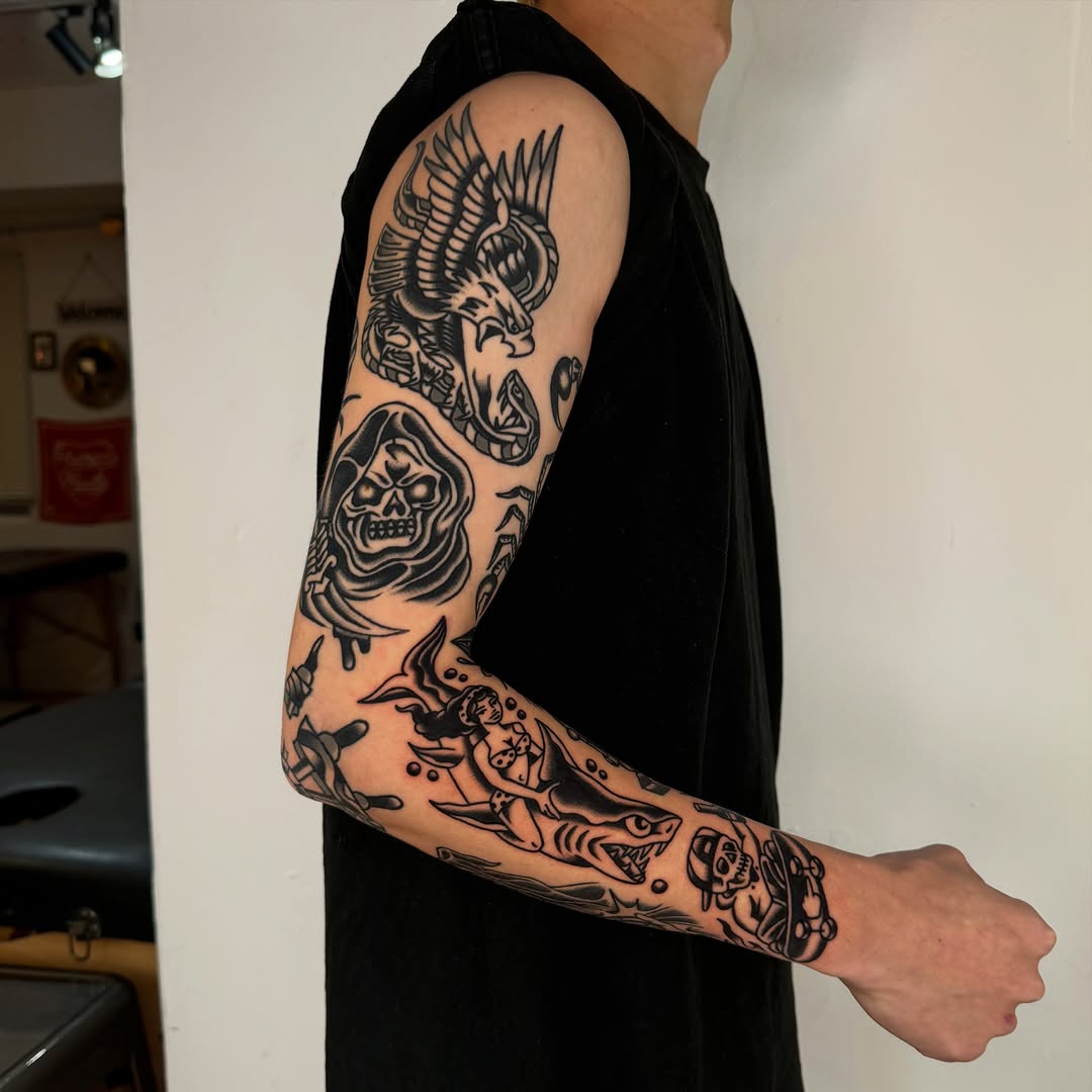 Tattoo by @mamba_tattooer — american_traditional, illustrative