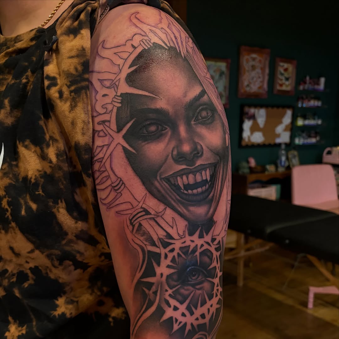 Tattoo by @a5ink — realism, black_and_grey