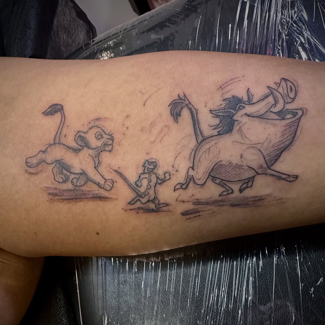 Tattoo by @chrisgraytattoos — illustrative, sketch