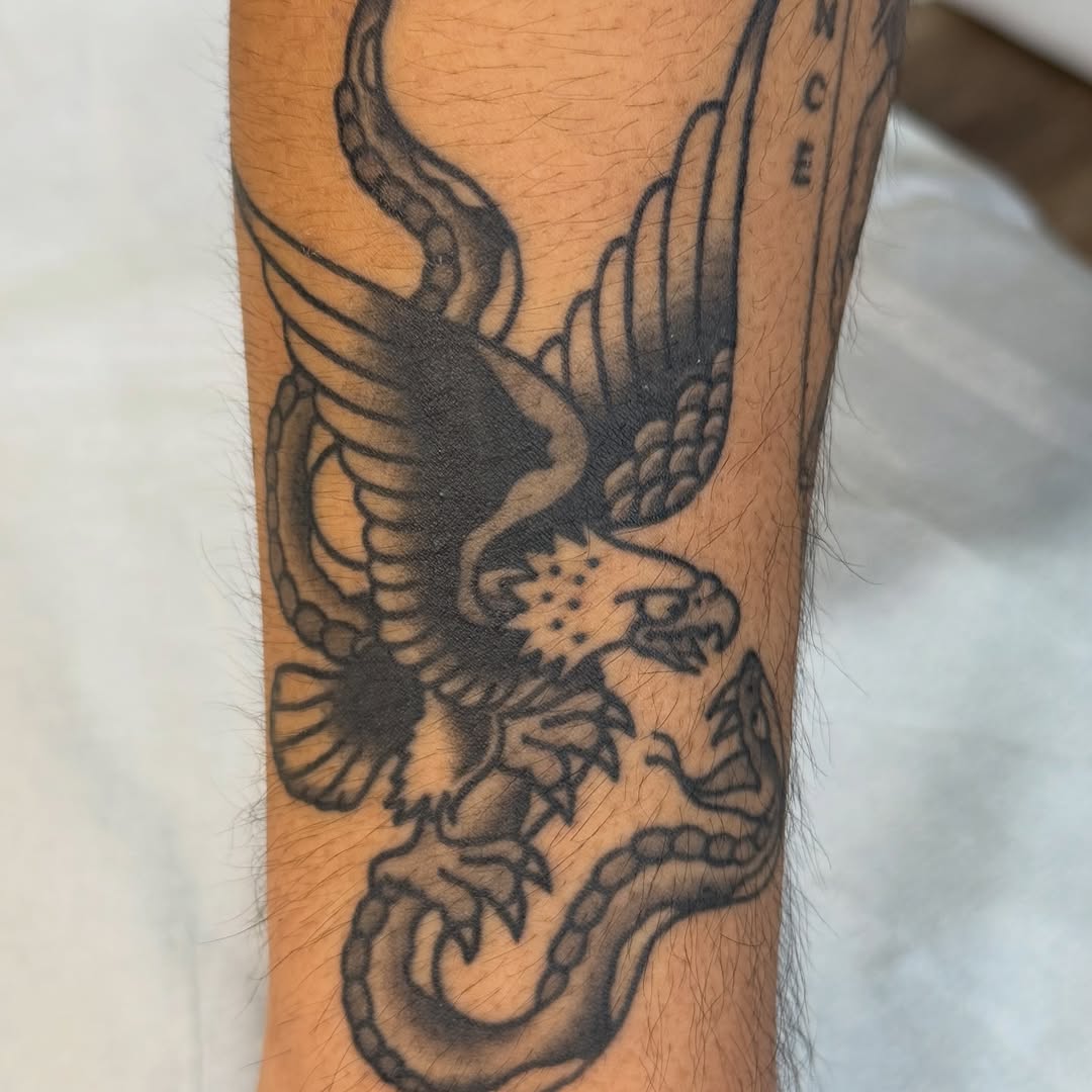 Tattoo by @jafeel_tattoos — american_traditional, black_and_grey