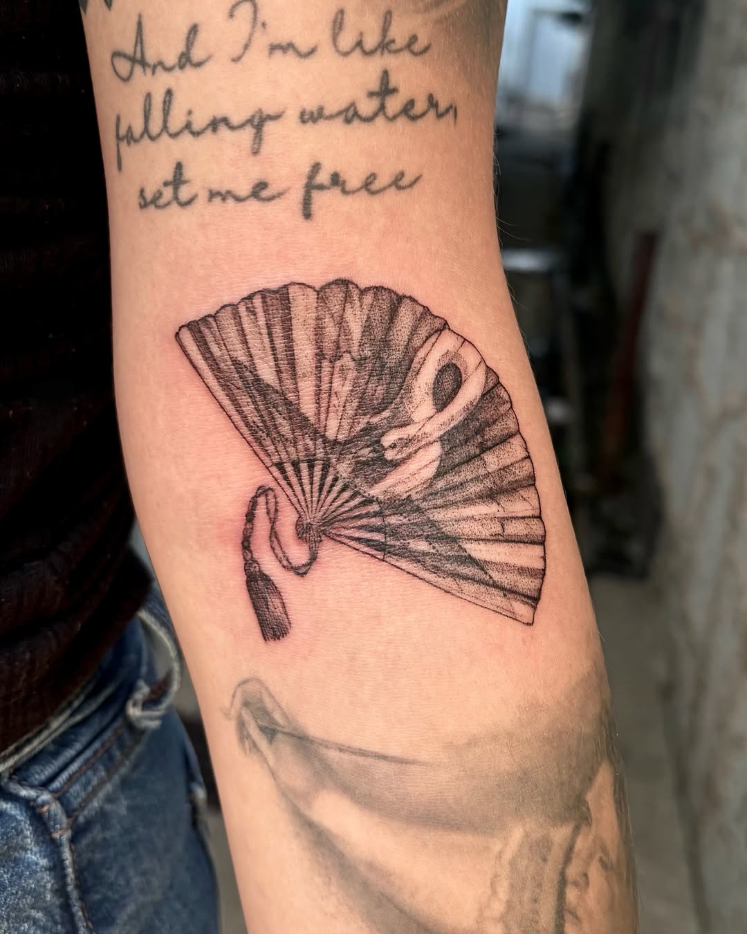 Tattoo by @kylahamin — black_and_grey, illustrative