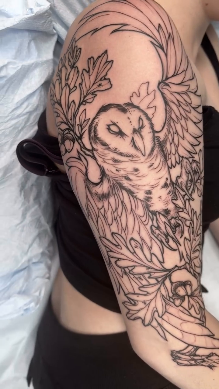 Tattoo by @langdaleart โ illustrative, black_and_grey