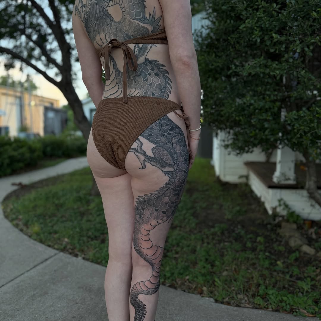 Tattoo by @professor.lore — japanese_irezumi, black_and_grey