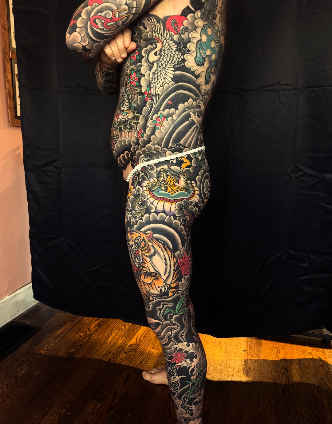 Tattoo by @nicholastidler_tattoos — japanese_irezumi, black_and_grey