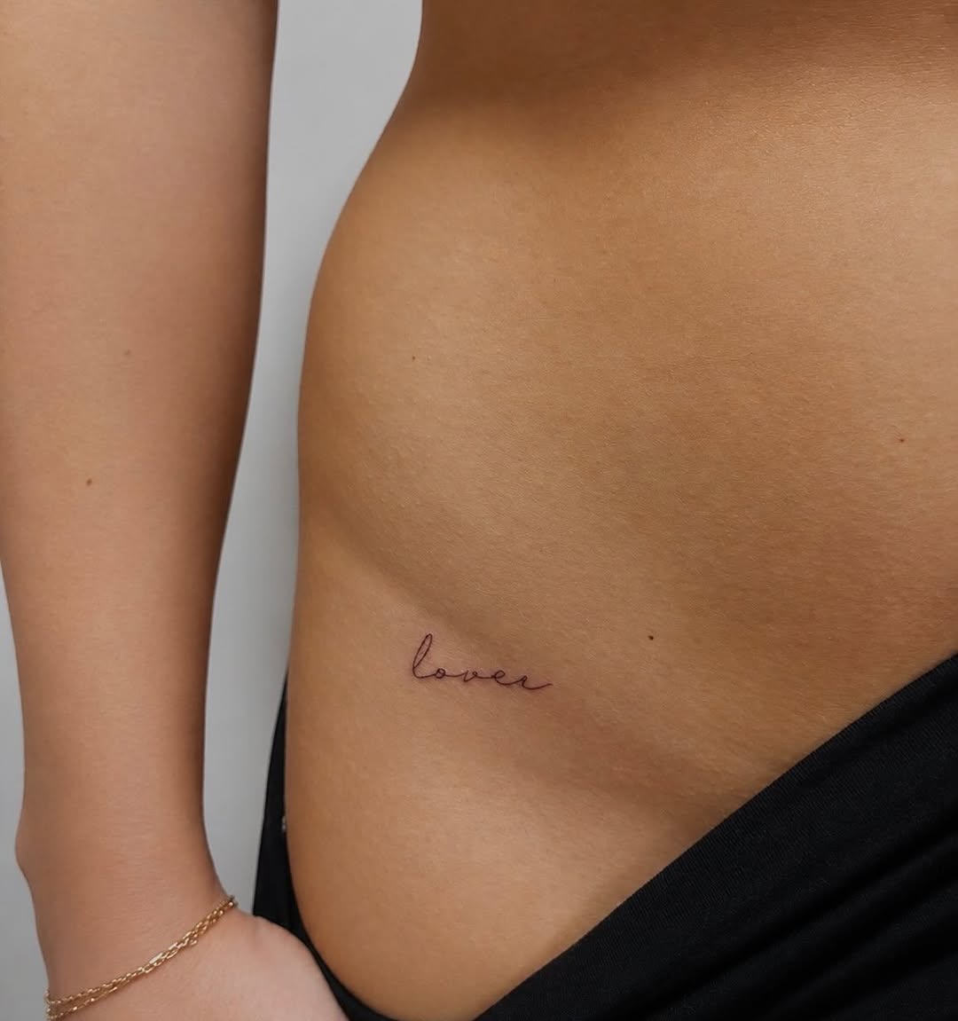 Tattoo by @_solacestudio_ — fine_line, lettering_script