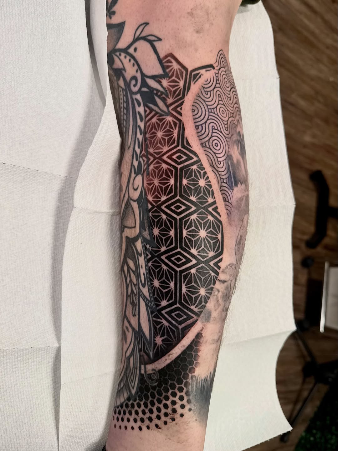 Tattoo by @tattoosbytatum_ — geometric, blackwork