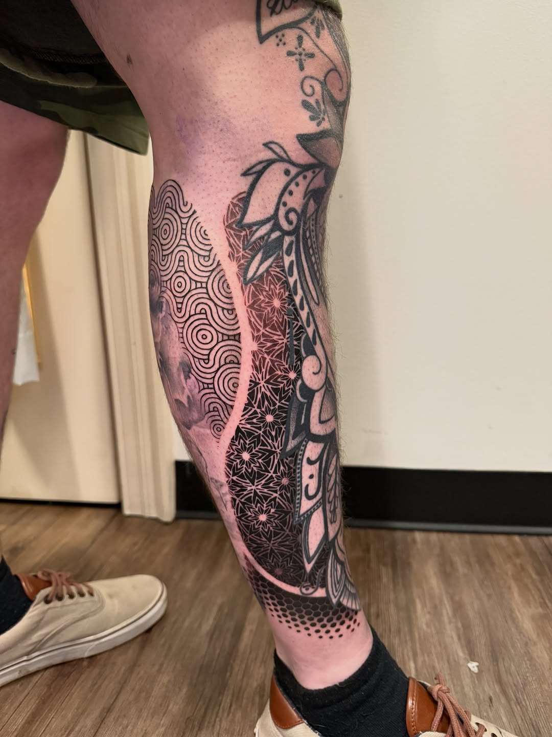 Tattoo by @tattoosbytatum_ — geometric, blackwork