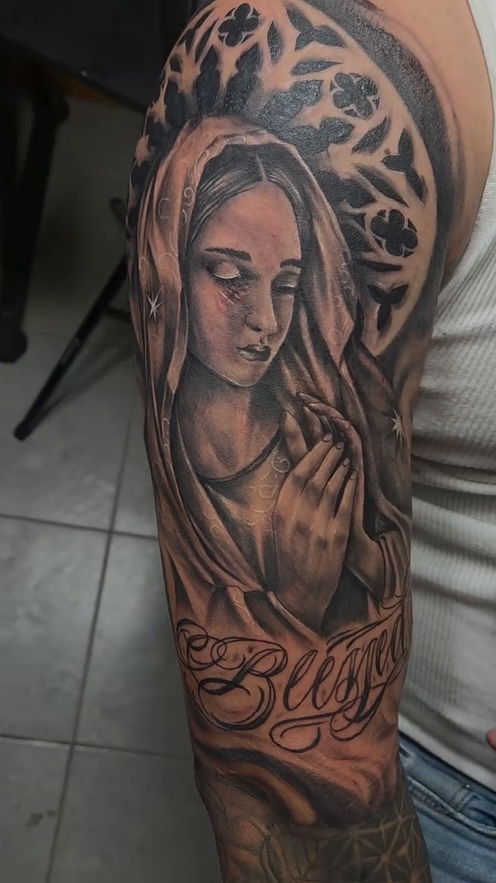 Tattoo by @sarck_hardlifestyle β black_and_grey, realism