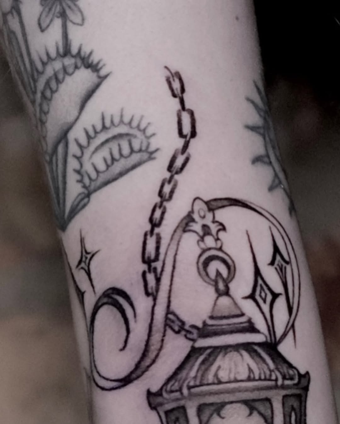 Tattoo by @hellbunnytattoos — black_and_grey, ornamental