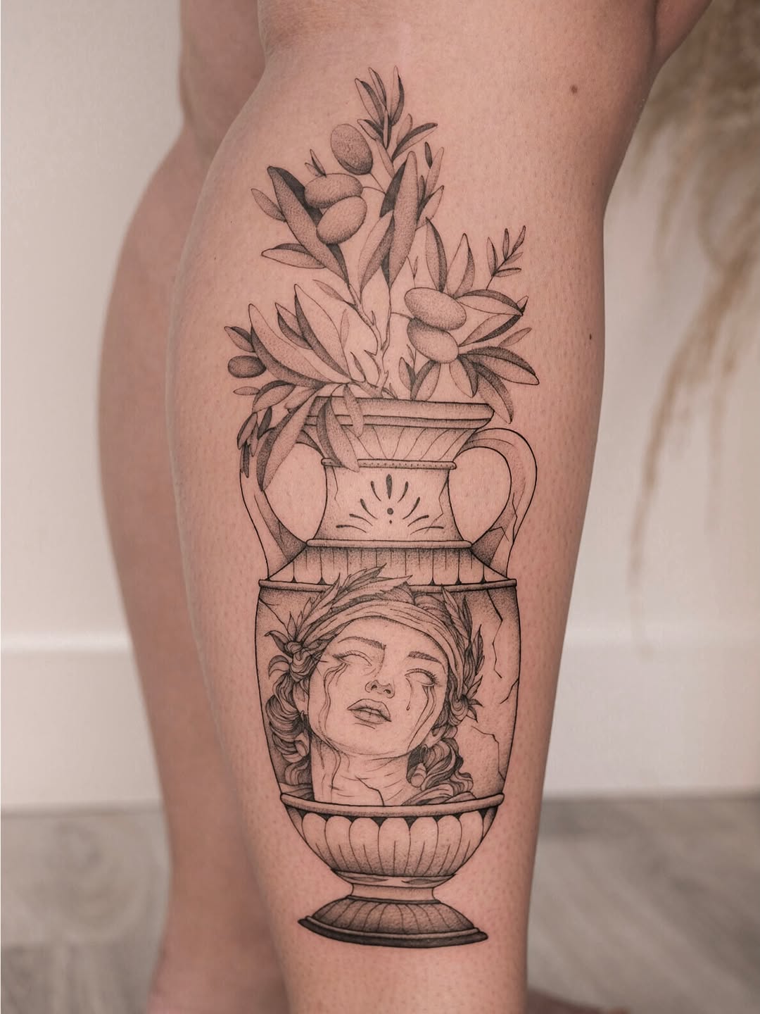 Tattoo by @ink.maude — black_and_grey, realism