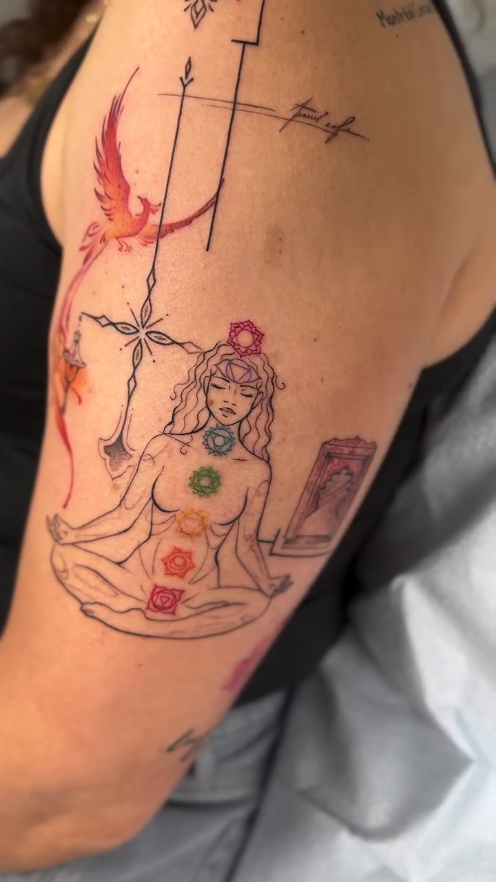 Tattoo by @georgiagreytattoos — fine_line, geometric