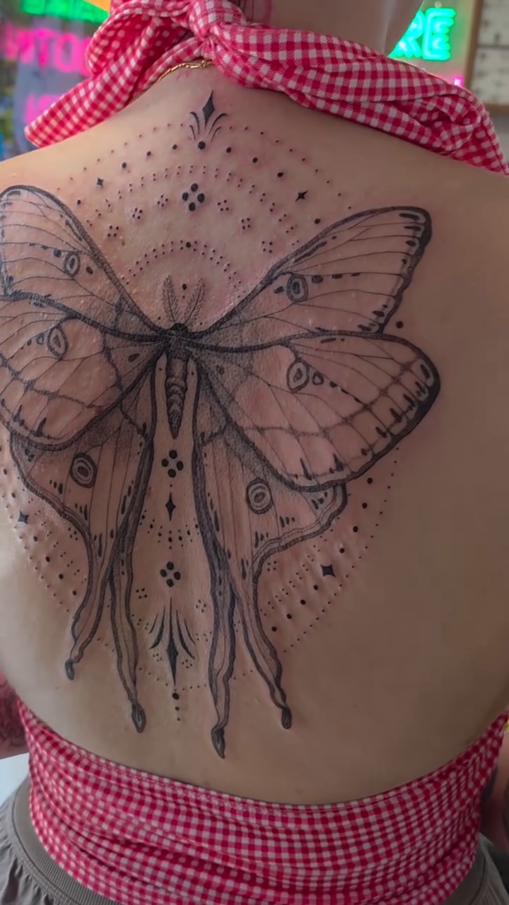 Tattoo by @asparagusnightmare — fine_line, dotwork