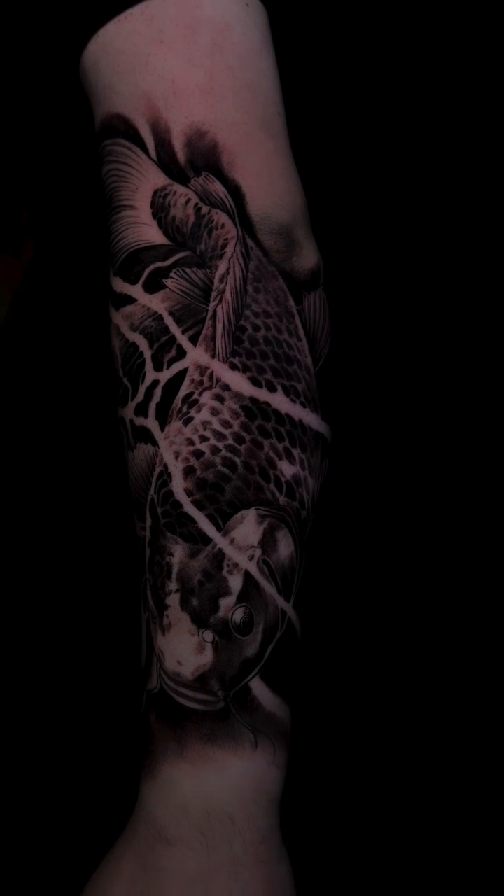 Tattoo by @dark_shadows_tattoo — japanese_irezumi, black_and_grey