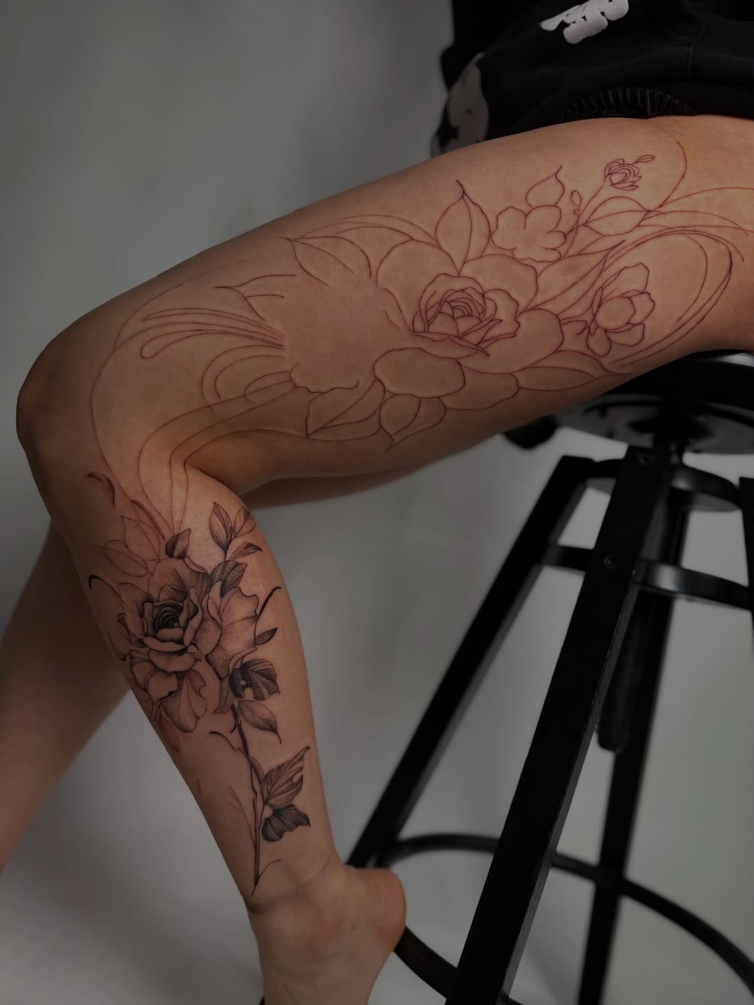 Tattoo by @fabian.hellberg — fine_line, black_and_grey