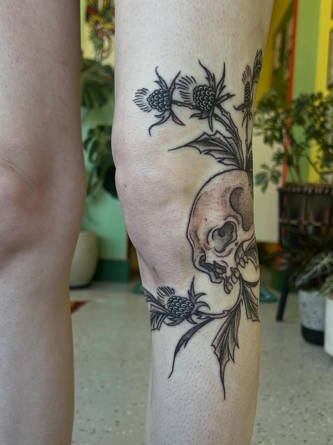 Tattoo by @bloodybriaa — illustrative, black_and_grey