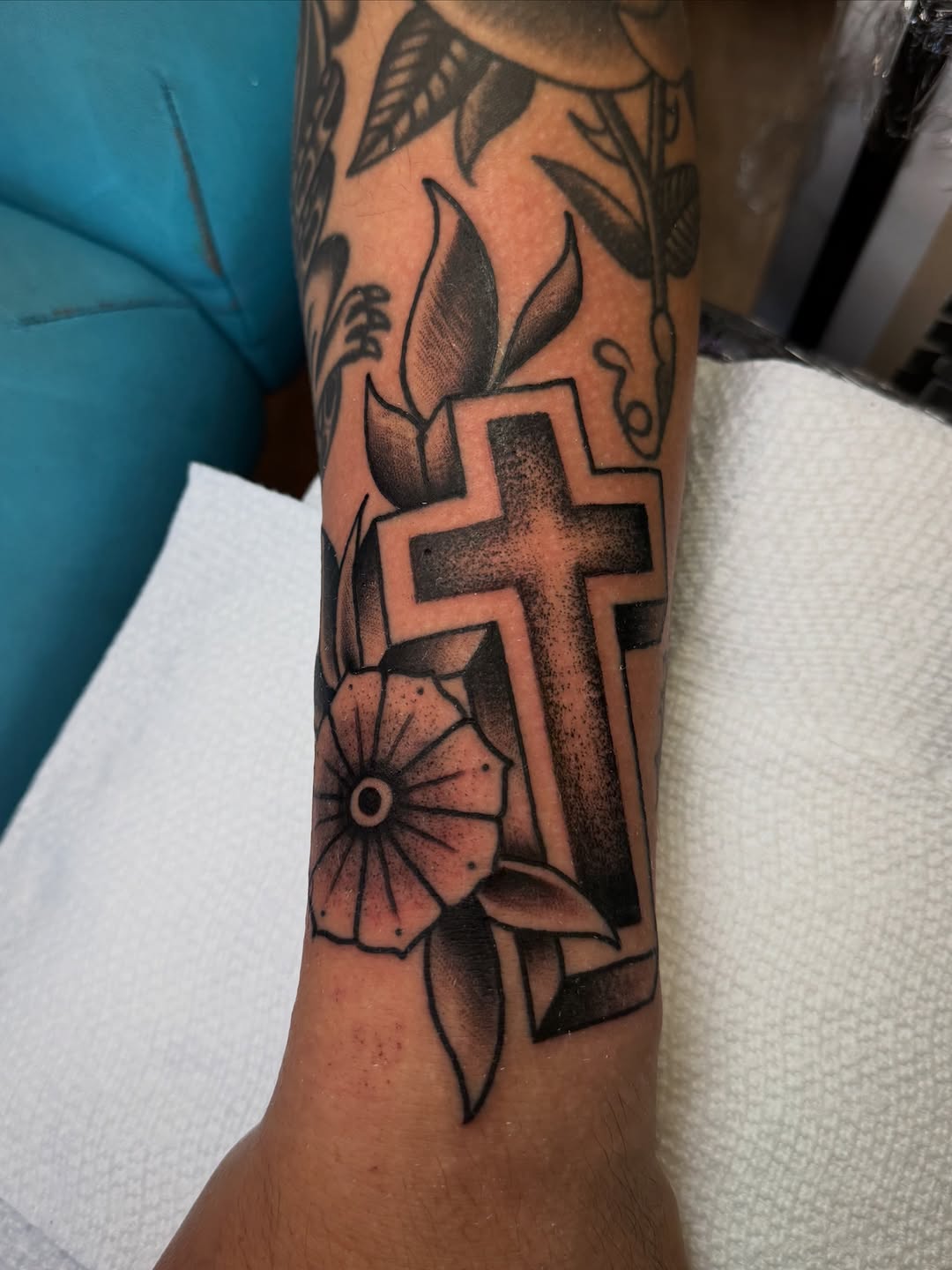 Tattoo by @rebelizms — american_traditional, black_and_grey