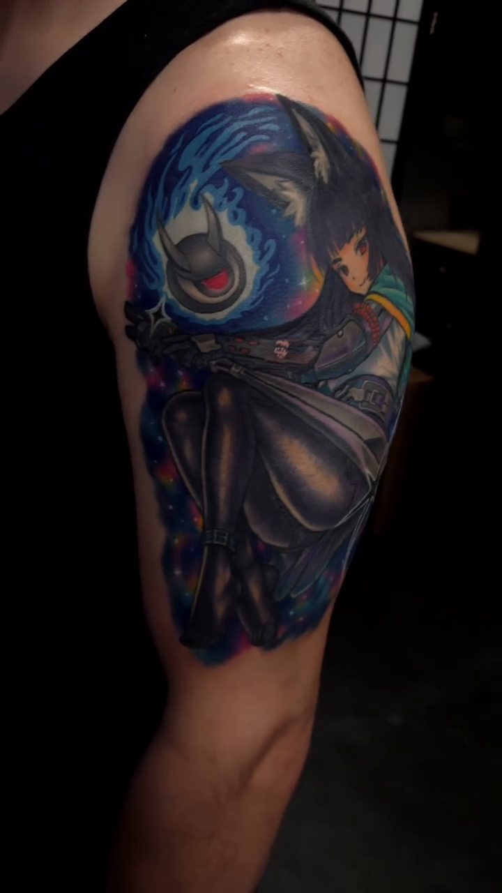 Tattoo by @creaturesink — anime