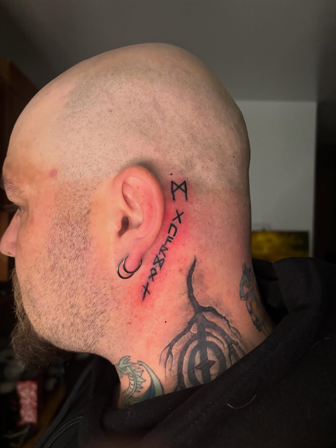 Tattoo by @allthings_comix โ lettering_script, fine_line
