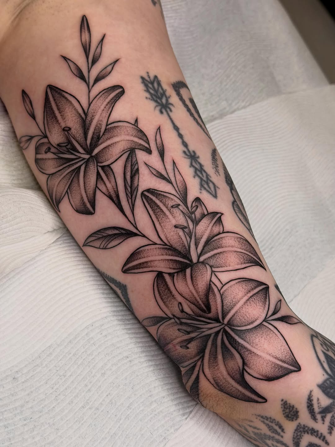 Tattoo by @nadiacallahan โ illustrative, black_and_grey