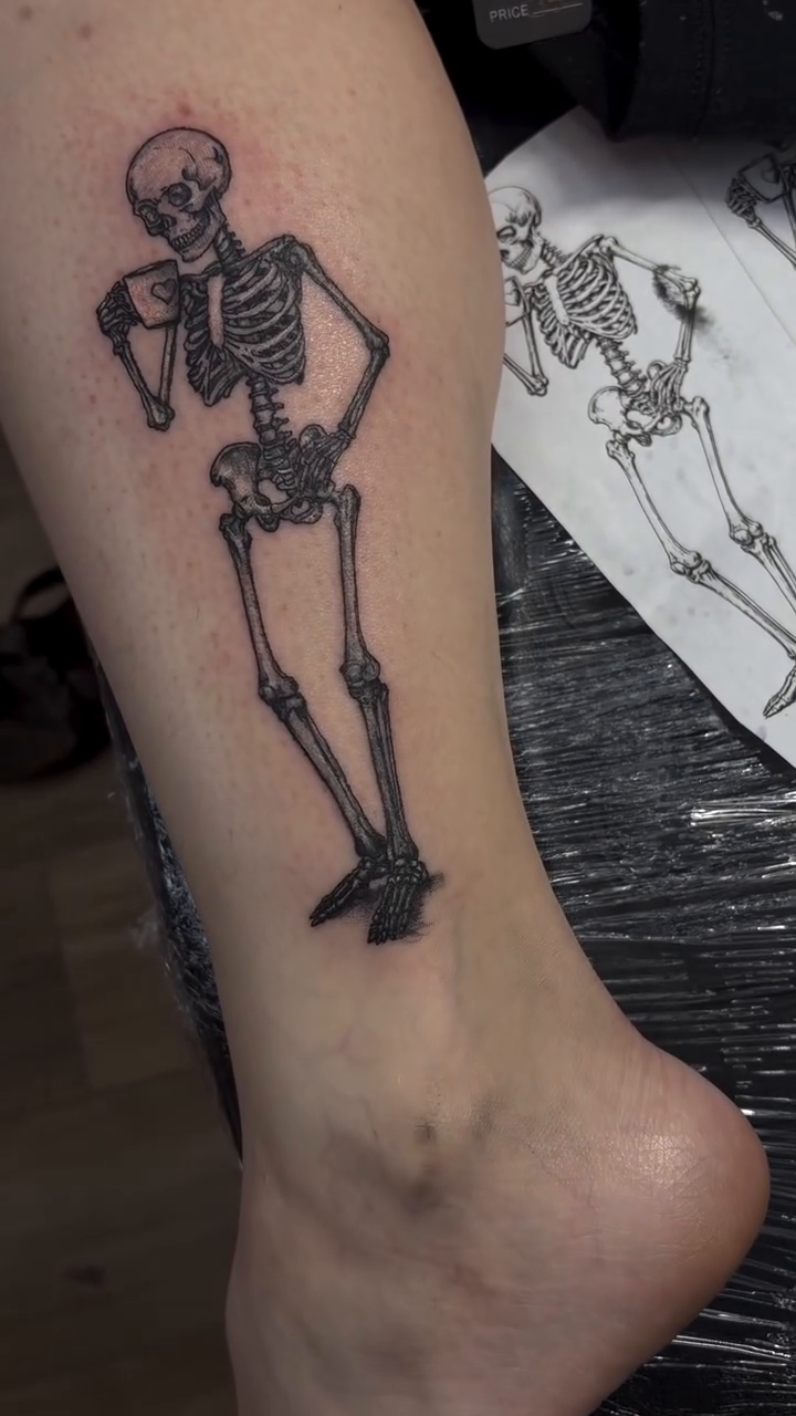 Tattoo by @tattswork — black_and_grey