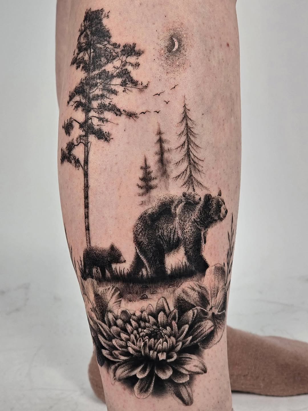 Tattoo by @shariz_2.0 β realism, dotwork