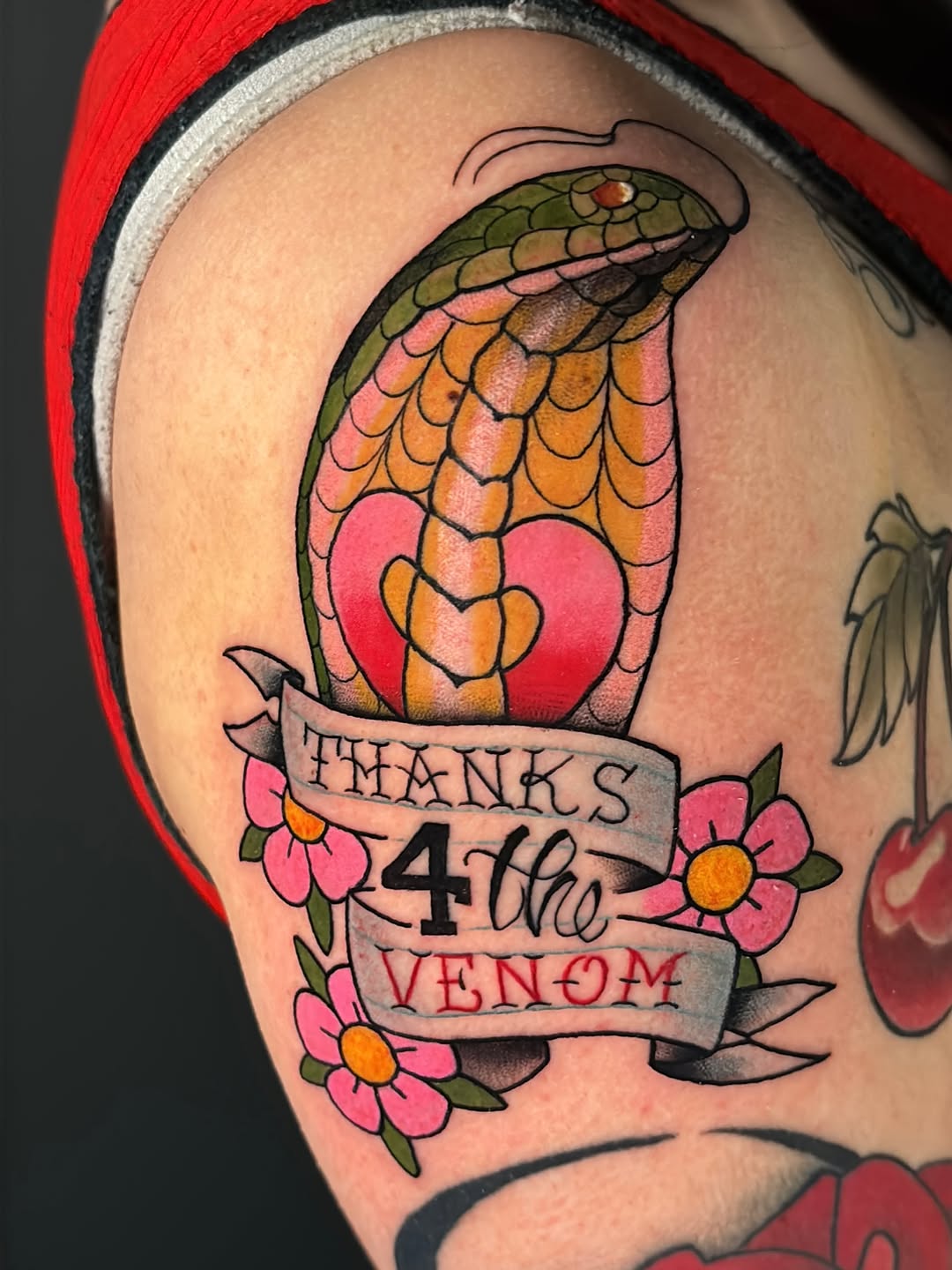 Tattoo by @elle_tattooer — american_traditional, lettering_script
