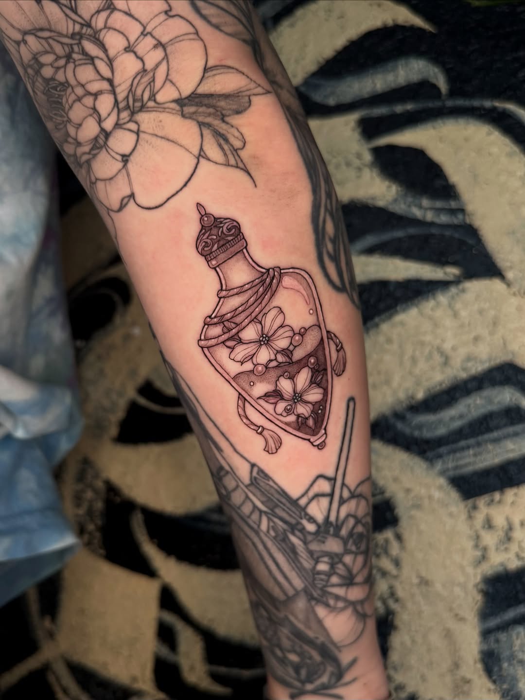 Tattoo by @gill_tattoos — fine_line, black_and_grey