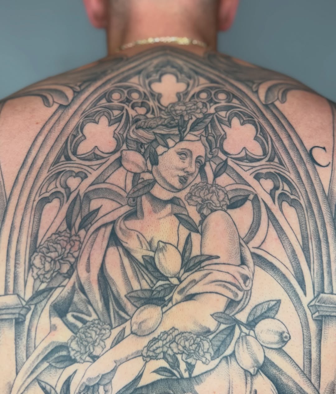 Tattoo by @sailorose_ — black_and_grey, realism