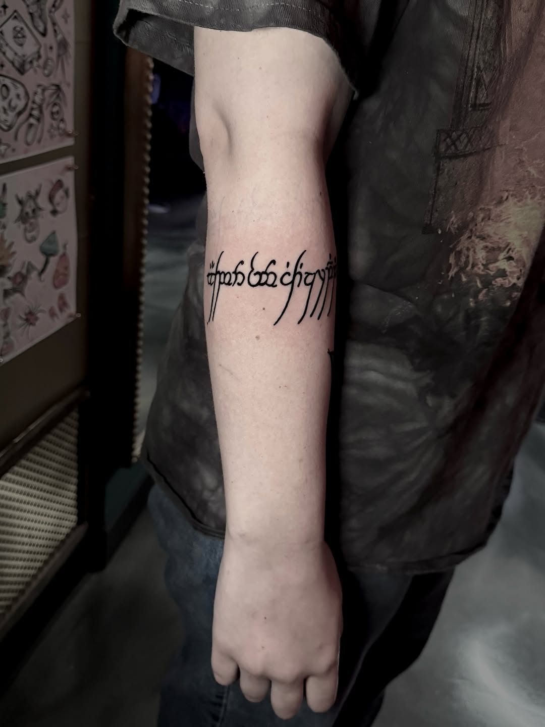 Tattoo by @connellytaittattoo โ lettering_script, fine_line