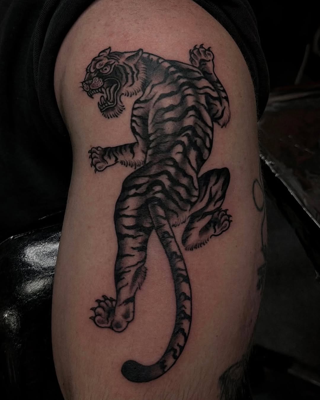 Tattoo by @sydneybulmer.tattoos — japanese_irezumi, black_and_grey