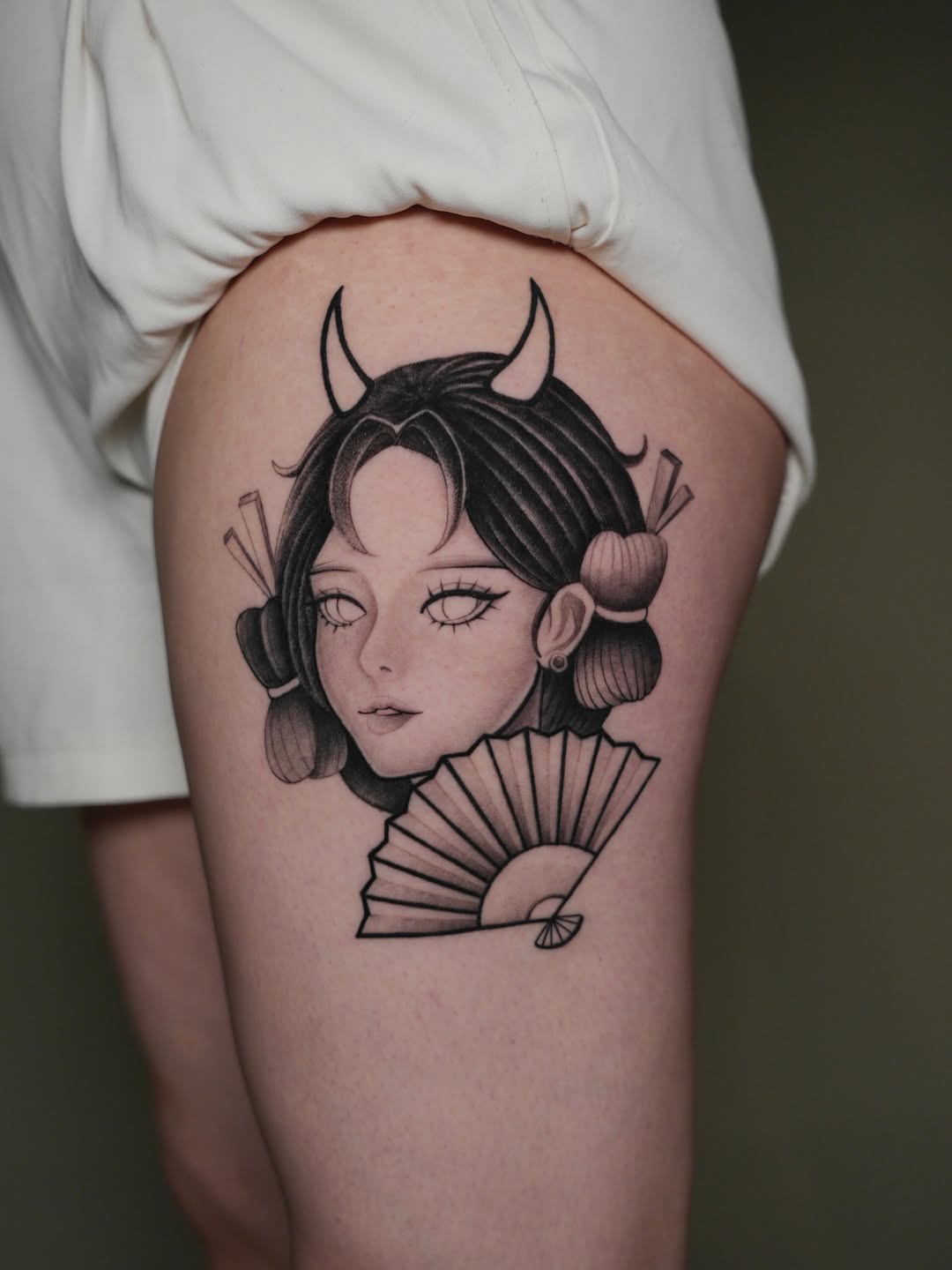 Tattoo by @naveiei — black_and_grey, chicano