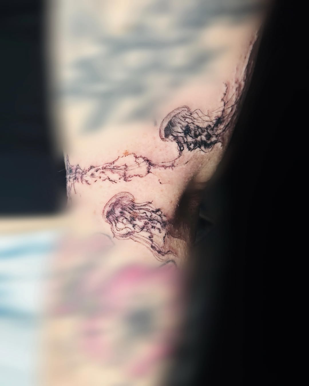 Tattoo by @nonoka_tattoo — fine_line, black_and_grey