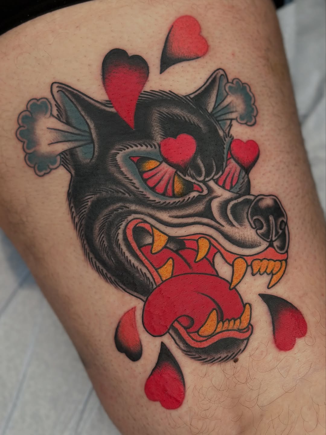 Tattoo by @sarahxtinetattoo — american_traditional, illustrative