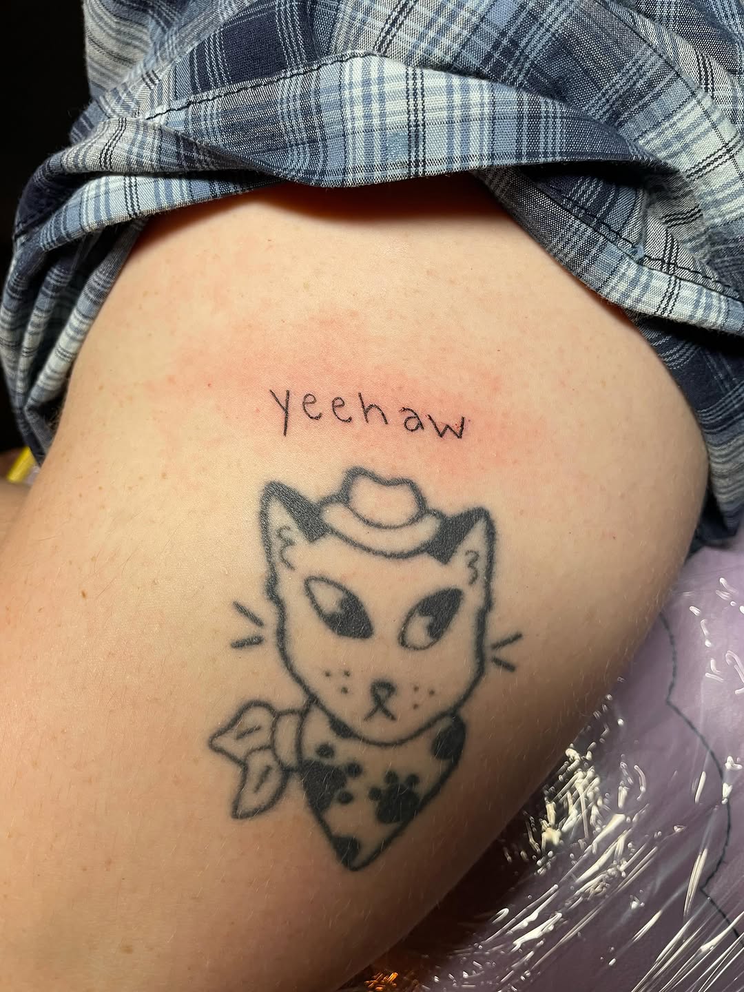 Tattoo by @pajama.hat_tats — lettering_script, ignorant