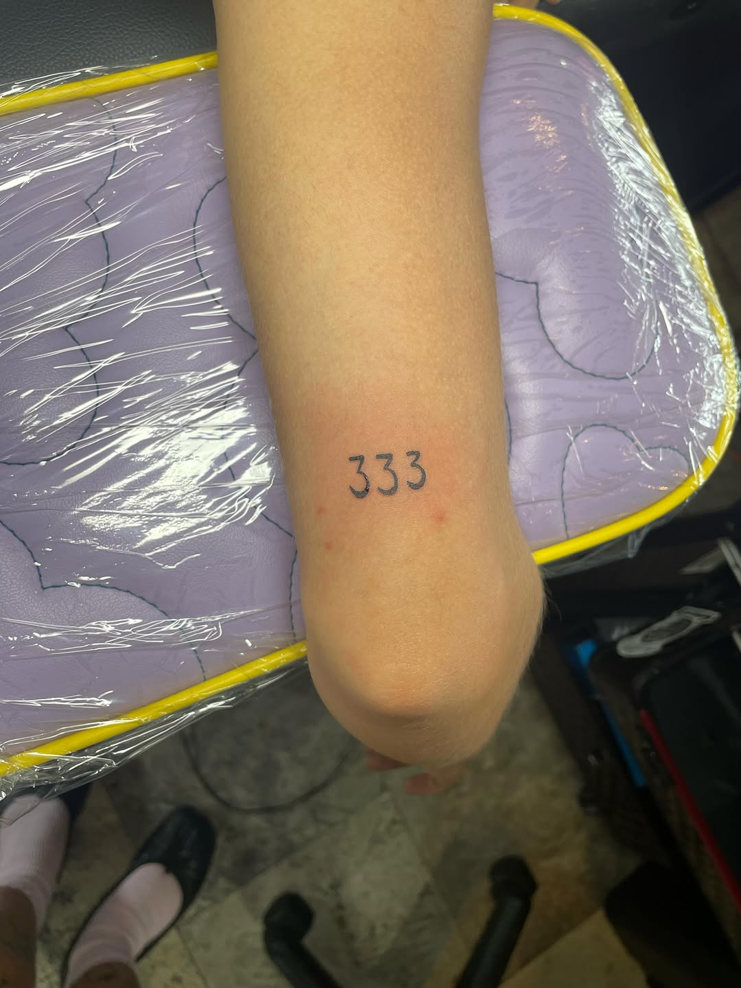 Tattoo by @pajama.hat_tats — lettering_script, fine_line