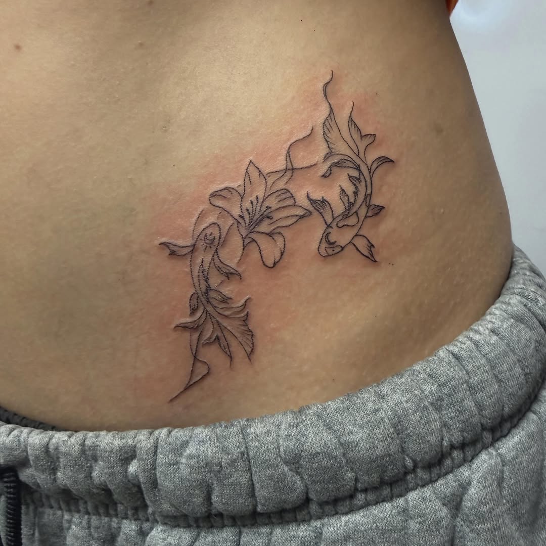 Tattoo by @haileysharpstabs โ fine_line, illustrative