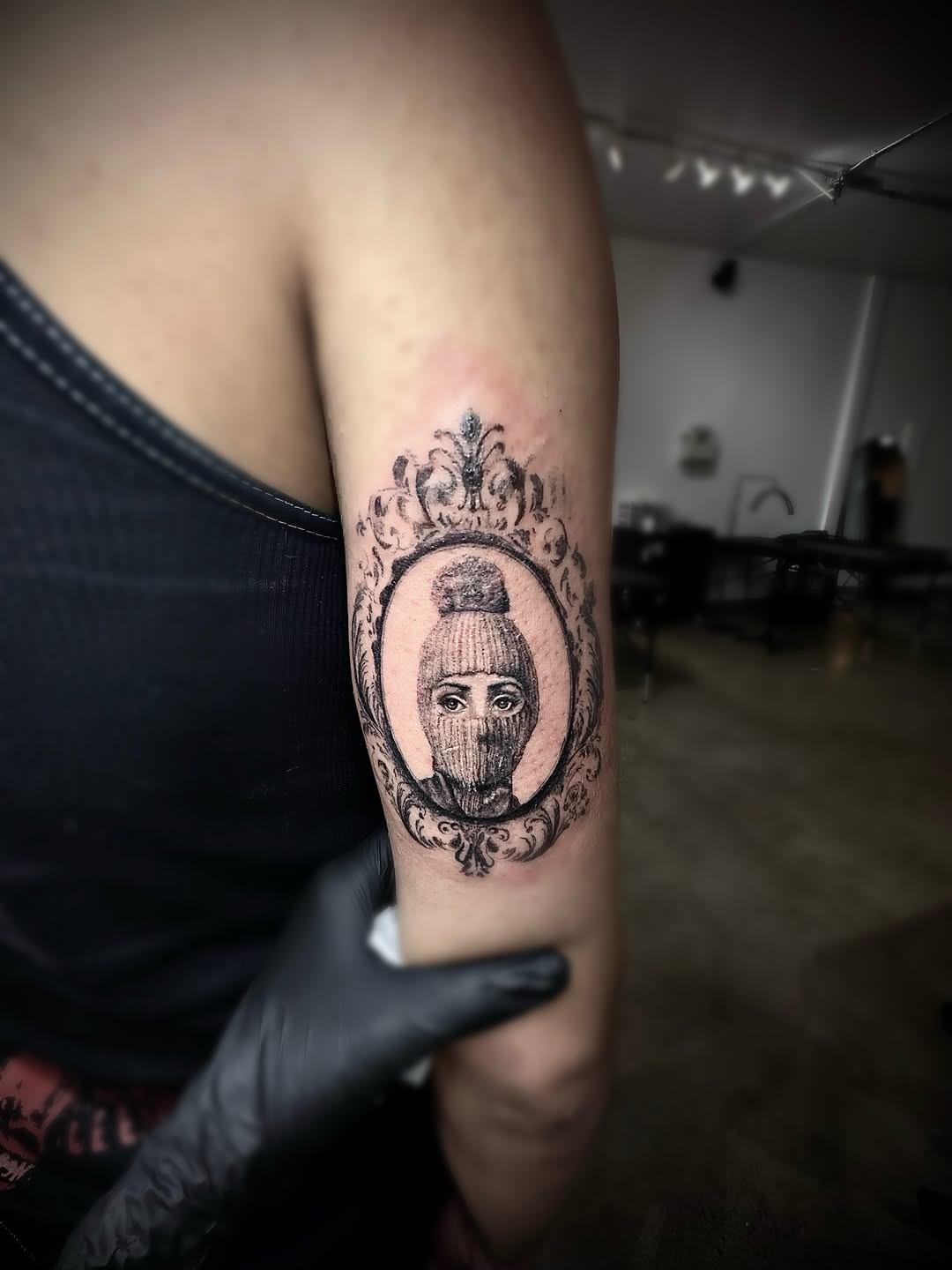 Tattoo by @avas.aesthetics__ — realism, black_and_grey